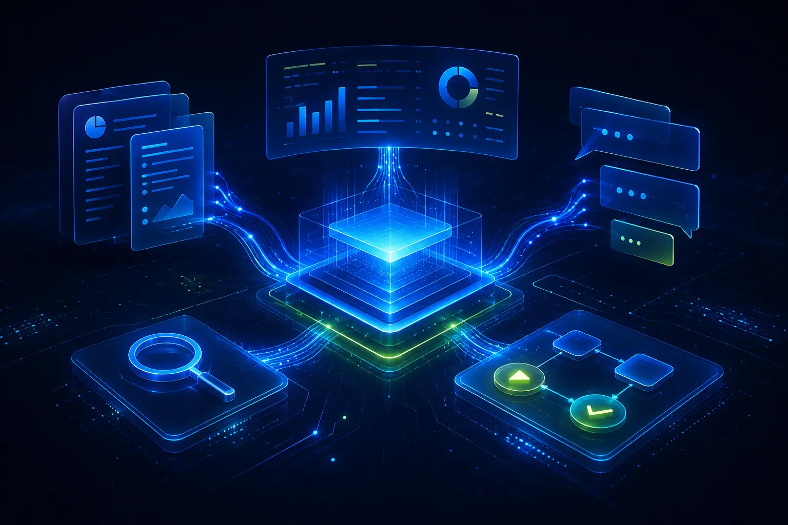 AI connected to business documents, search and workflows